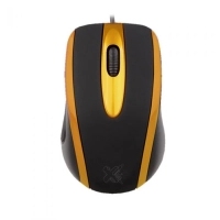 Mouse Usb Techzone 800dpi Preto e Amarelo Maxprint
