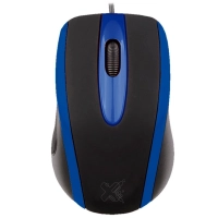 Mouse Usb Techzone 800dpi Preto e Azul Maxprint
