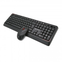 Teclado e Mouse Wireless C3tech Preto K-w70bk