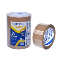 Fita Adesiva 45mmx100m Delfix Marrom Pct/03 Rls