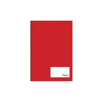 Caderno Universitario Capa Dura Costurado Vermelho 96 Folhas