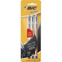 Caneta Esferografica Bic Cristal Precisao 0.8 Mm Azul 3 Unidades