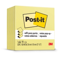 Bloco Adesivo Post-it 3m 76x76mm Amarelo com 4unidades