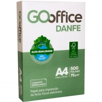 Papel A4 Serrilhado P/ Danfe 75g Go Office 500 Folhas