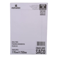 Envelope Saco 176x250mm Branco Offset Gpk Pct 10un