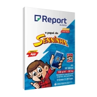 Papel A4 Report 180g Branco 210x297 Senninha C/ 50 Folhas