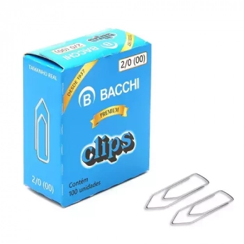 Clipes para Papis Bacchi 2/0 (00) 100 Unidades