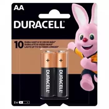 Pilha Alcalina Aa Mn1500b2 Duracell Cartela com 2 Unidades