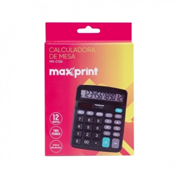 Calculadora Mesa Max Mx-126 Maxprint