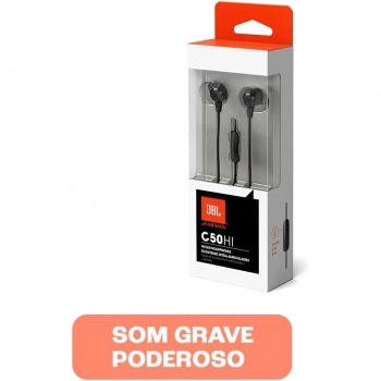 Fone de Ouvido Jbl C50hi Preto