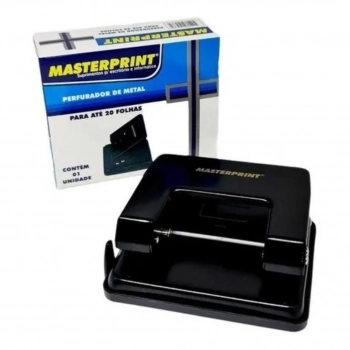 Perfurador de Papis Masterprint At 20 Folhas Mp801