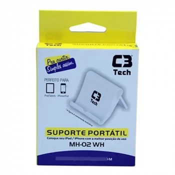 Suporte Universal P/Celular/Tablet Mh-02 Wh C3tech Branco