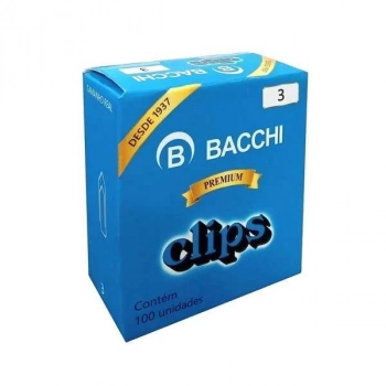 Clips 3/0 Galvanizado Bacchi Cx 100un