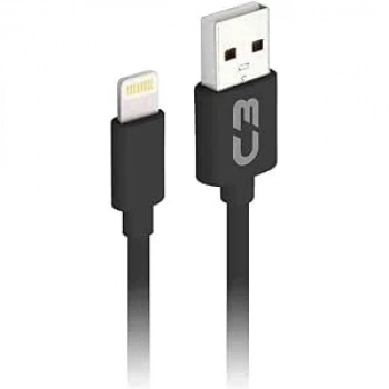 Cabo Usb-lightning P/ Iphone 2a 2m Cb-l20bk C3tech Preto