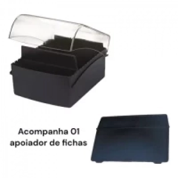 Fichario de Mesa 5 X 8 Preto Maxcril