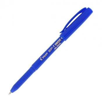 Caneta Esferografica Pilot 1.0mm Mdia Bp 1 Inox Azul 12 Unidades