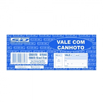 Bloco Vale com Canhoto 6756 Sao Domingos 50fls