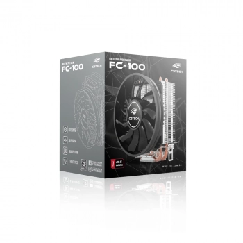 Cooler Fan Cpu Fc-100bk C3tech