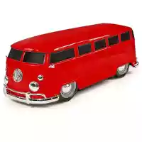 Kombi Vermelha Super Bus Pneus de Borracha Poliplac 7331