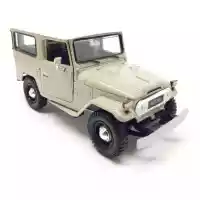 Miniatura Jeep Toyota Fj40 1:24 Bege 79323