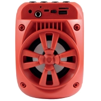 Caixa de Som Autofalante 5w Vermelha com Bluetooth Pkr1309