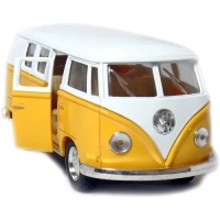 Miniatura Kombi Volkswagen 1962 Amarelo 1:32 Kinsmart