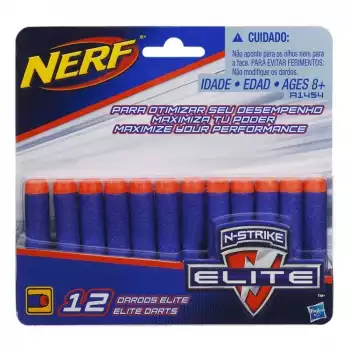 Refil Nerf Elite com 12 Dardos N-strike, Hasbro, A0350