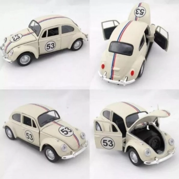 Miniatura Fusca Herbie 53 Retro 1967 - 1:32