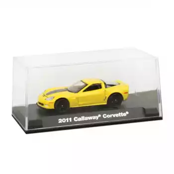 Miniatura Callaway Corvette 2011 com Acrilico 1:64 Auto World
