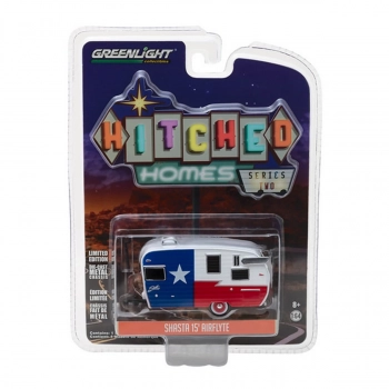 Miniatura Trailer Shasta 15 Airflyte Hitched Homes Serie 2 1:64 Greenlight