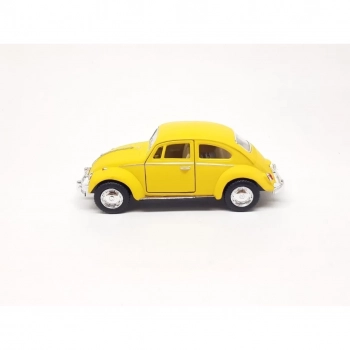 Miniatura Fusca Classico 1967 Amarelo 1:32 Kinsmart Kt5057d