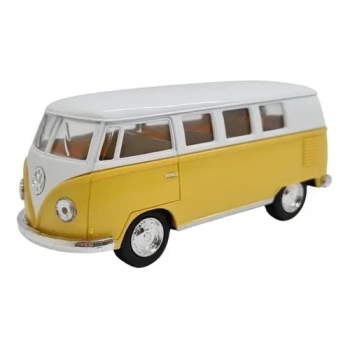 Miniatura Kombi Volkswagen 1962 Amarelo 1:32 Kinsmart
