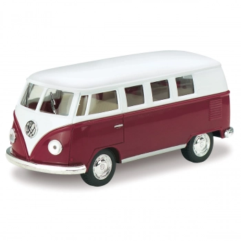 Miniatura Kombi Volkswagen 1962 Bordo 1:32 Kinsmart