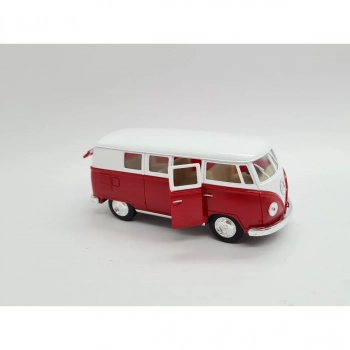Miniatura Kombi Volkswagen 1962 Vermelho 1:32 Kinsmart
