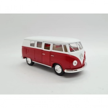 Miniatura Kombi Volkswagen 1962 Vermelho 1:32 Kinsmart