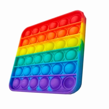 Pop It Quadrado Fidget Toy Anti Stress Arco-ris