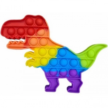 Pop It Dinossauro Fidget Toy Anti Stress Arco-ris