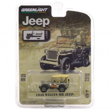 Jeep Willys 1940 Anniversary Collection 1:64 Greenlight