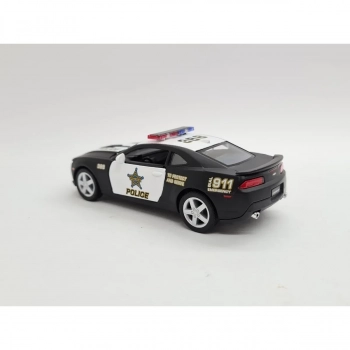 Miniatura Carro Chevrolet Camaro 2014 Policia Ferro 1:38