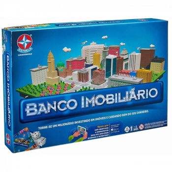 Kit Jogos Banco Imobilirio com Aplicativo+ Jogo da Vida Novo Estrela